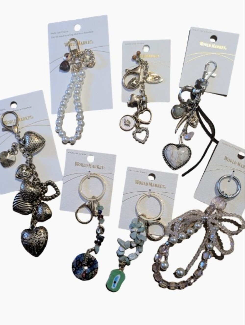 World Market Bag Charms 7pc Lot
